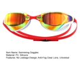 thumbnail image 7 of Adults Electroplating Swim Goggles Men Women Waterproof No Leakage Anti Fog UV Clear Lens Silicone Goggles Scuba Diving Snorkeling Equipment, 7 of 7