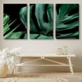 thumbnail image 2 of PixonSign Canvas Print Wall Art Set Thin Green Monstera Leaf Botanical Wilderness Photography Modern Art Contemporary Portrait Colorful Multicolor for Living Room, Bedroom, Office - 16"x24"x3, 2 of 5