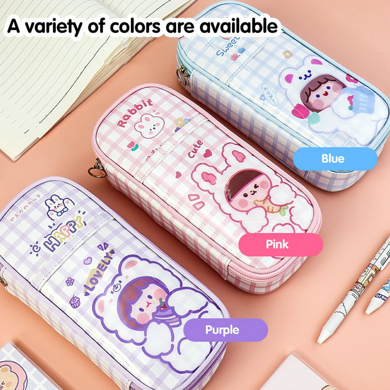 School Pencil Case Large Capacity Pencil Case With Handle Pencil Case Girls  School Supplies Stationery Makeup Bag Desk Organizer For Boys Kids Student