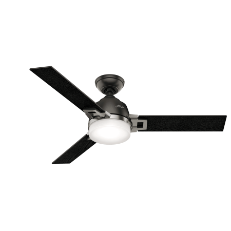 Hunter 48" Leoni Noble Bronze Ceiling Fan with Light Kit and Remote