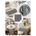 thumbnail image 3 of Black White Plaid Cloth Napkins Set of 4 Reusable Dinner Napkins, Modern Simple Buffalo Check Gingham Cocktail Napkin Washable Table Napkins for Wedding/Holiday Party/Baby Shower 20"x20", 3 of 7