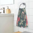 thumbnail image 3 of Yayeee 100% Cotton Hand Towels for Bathroom 16" x 28" Soft Absorbent Kitchen Towel, Green Christmas Candy Canes, 3 of 7