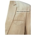 thumbnail image 4 of CHAQUETA DE TRAJE CHIC PARA HOMBRE INSPIRE, CON SOLAPA EN V, MANGA LARGA, VENTILACIÓN SENCILLA EN LA PARTE TRASERA, BLAZER DE UN BOTÓN, TAMAÑO 40, BEIGE, 4 of 7