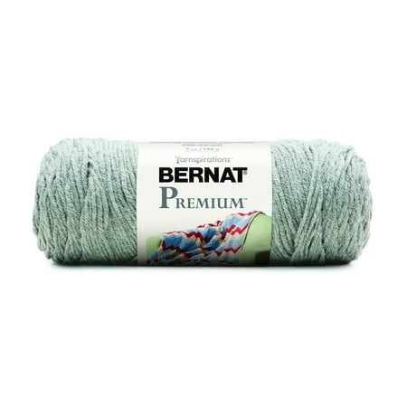 Bernat® Premium™ #4 Worsted (Medium) Acrylic Yarn, Soft Grey Heather 7oz/198g 360 Yards
