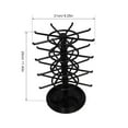 thumbnail image 2 of unbranded Exhibidor De Joyas Negro Giratorio Con Soporte De Dos Niveles Para Collares Y Pendientes, 2 of 8