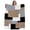 Brown, variant on Brown Black Grey Throw Blanket, Flannel Fleece Blanket with Striped Design for Couch, Middle Century Irregular Geo Abstract Art Soft Breathable All Season Plush Blankets for Sofa Office Chair 30"x40"