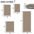 thumbnail image 3 of XIECUVA 1 Inch Memory Foam Bathroom Rugs, Machine Washable Non-Slip Bath Rugs, Super Absorbent Velvet (16"×24", Brown), 3 of 11