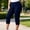 Navy, variant on Nhthy Women's Plus Size Solid Casual Capri Pants, Comfort Loose Fit 7/8 Cropped Trousers with Side Pockets for All Day Wear Navy XXXL