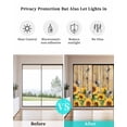 thumbnail image 4 of Window Privacy Film Sunflower Bee Stained Glass Window Film Decorative Sun Block Window Cover Farmhouse Brown Wooden Botanical Floral Window Clings Static Adhesive Sticker for Bathroom 17.7"x39.3", 4 of 6