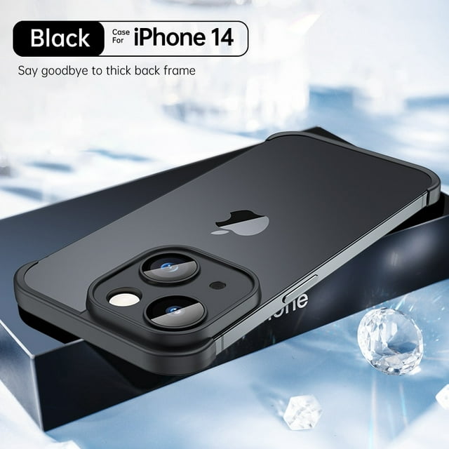 2023 New Real Bare Machine Corner Cushion Shockproof Case For iPhone 14 13 12 Pro Max Plus Glass Lens Protective Silicone Cover