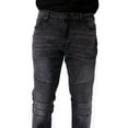 thumbnail image 4 of X RAY Men's Skinny Biker Jean, Comfy Flex Stretch Moto Denim Jeans Pants Light Black, 4 of 5