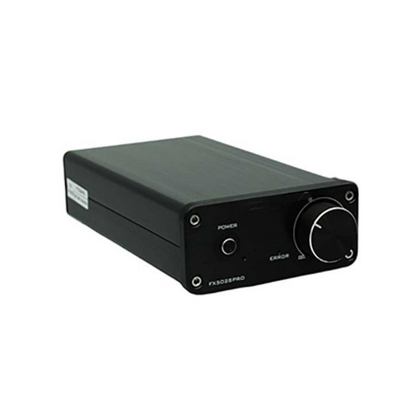 Seitruly Amplificador de Audio Digital de aleación de aluminio, portátil, 24V, 2A, botón de volumen, botón de encendido, caja de sonido Sistemas de cine en casa Black US Plug