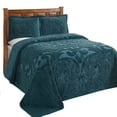 thumbnail image 4 of Better Trends Chenille Bedspread For Queen Size Bed 100% Cotton Lightweight Bedspread for all Season 102" x 110" Ashton Collection (Teal), 4 of 6