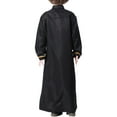thumbnail image 6 of Gelikeya Robe for Boys Muslim Long Sleeve Thobe Abaya Arab Kaftan Zipper Arabic Dubai Dress With Pockets Black, 7-8 Years, 6 of 6