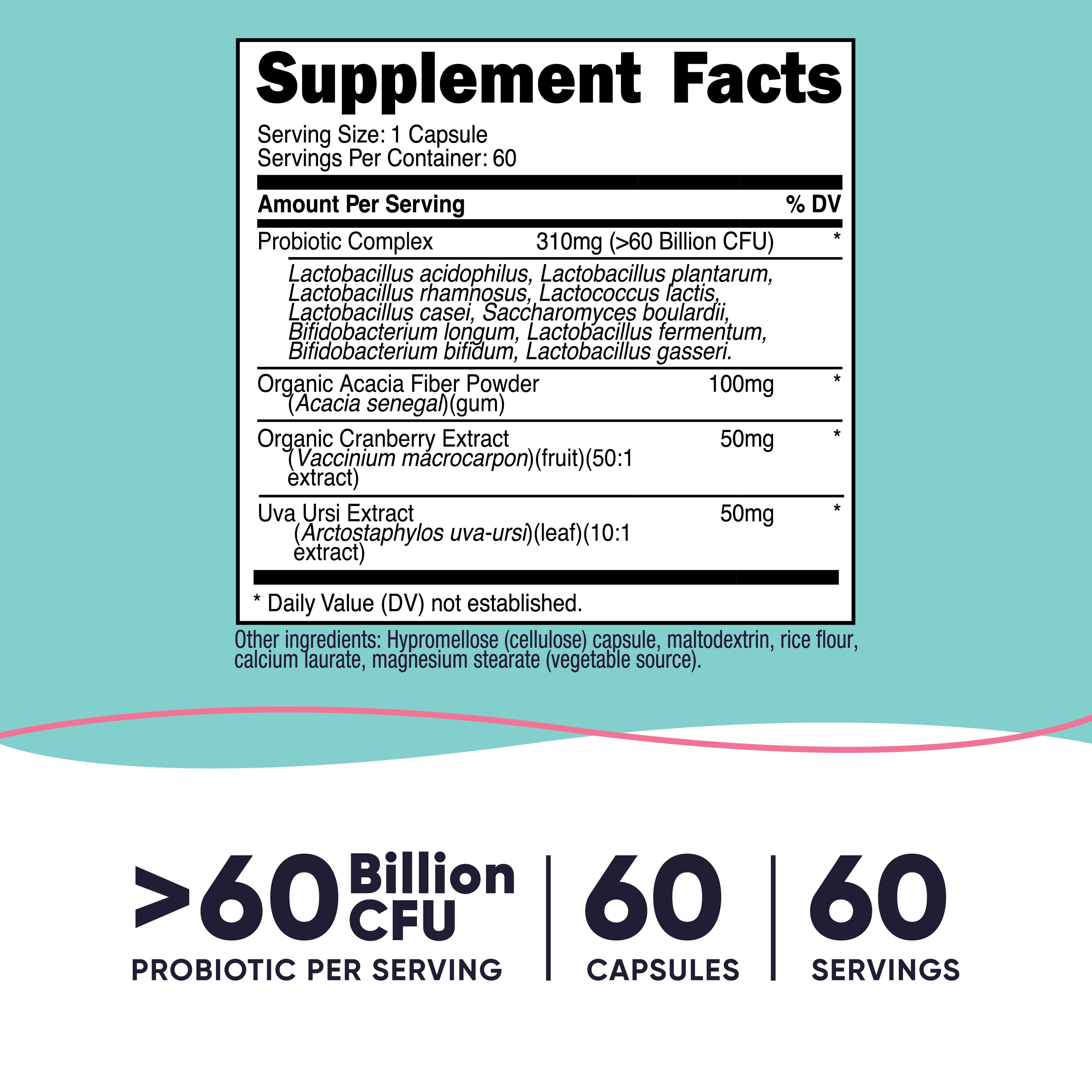 Nutricost Probiotic for Women 60 Billion CFU, 60 Capsules - Probiotic Supplement