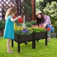 thumbnail image 3 of Patiojoy Outdoor 4 Set Planter Vertical Elevated Raised Garden Bed Planter Box Kit for Backyard Patio, 3 of 8