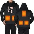 thumbnail image 1 of WILLBEST Sudaderas En Pareja Otoño e Invierno Sudadera con Capucha Caliente para Hombres y Mujeres Parejas Carga Usb Ropa Caliente Día De San Valentín Cálido XXGrande, 1 of 8