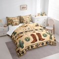 thumbnail image 2 of jejeloiu Western Cowboy 7 Pieces Bedding Comforter Set Kids,Country Print Full Bedding Set,Reversible, 2 of 7