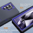 thumbnail image 3 of KOMI for Samsung Galaxy S24 Ultra Case for Samsung S24 Ultra Phone Case with Built in Kickstand, Shockproof/DropProof Military Grade Protective Cover for Galaxy S24 Ultra 5G Dark Blue/Sapphire, 3 of 5
