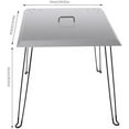 thumbnail image 2 of Fire Pit Heat Deflector, 24 x 24 x 24 Inch Stainless Steel Square Fire Pit Cover to Push Heat Down and Out, Fire Pit Lid with Foldable Legs and Carrying Handle, 2 of 7