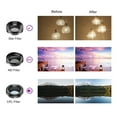 thumbnail image 2 of Apexel 6 in1 Clip on Camera Lens Kit Fisheye Wide Angle Macro for Cell Phone, 2 of 6