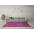 thumbnail image 3 of Ahgly Company Indoor Round Oriental Pink Industrial Area Rugs, 4' Round, 3 of 4