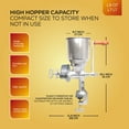 Corona Cast Iron Corn, Wheat and Grain Mill with High Hopper, Manual Grain Grinder, Grain Mill