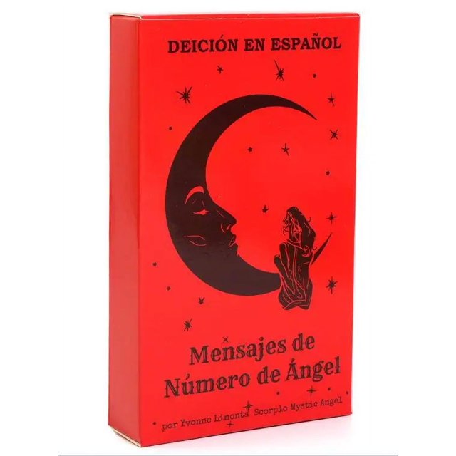 Mensajes de Números de Ángel español, Cartas de Tarot, baraja de adivinación, 53 Cartas, Números Angelicales