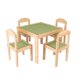 thumbnail image 1 of Set Comedor Infantil de Madera Barnizada Duduk Verde COM-OSL, 1 of 2