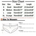 thumbnail image 3 of YWDJ Cheeky Underwear for Women Breathable Lightweight No Show Sexy Ice Silk Traceless Breathable Sports Mid Waist One Piece Briefs Panties Black L, 3 of 3