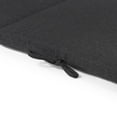 thumbnail image 3 of Decor Therapy 22" x 77" Black Solid Print Rectangle Chaise Lounge Outdoor Seating Cushion, 3 of 3