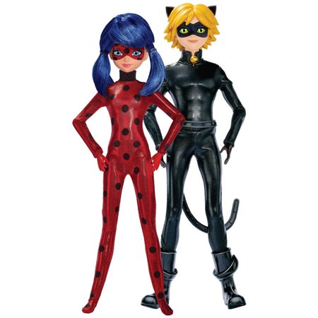 Details About Miraculous Ladybug Cat Noir Queen Bee Lot Of 2 Dolls Toys 105 27cm