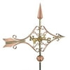 Good Directions Victorian Arrow Pure Copper Garden Weathervane with Garden Pole by garden pole