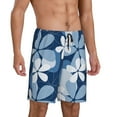 thumbnail image 2 of Wukai Flower Men’s Short Pajama Pants With Pockets Soft Sleep Pj Shorts for Men-Small, 2 of 6