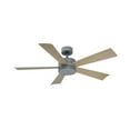 thumbnail image 4 of Wynd 52" Graphite/Weathered Gray Integrated LED Smart Ceiling Fan with Remote Control, 4 of 12