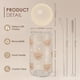 thumbnail image 2 of Vaso de cristal SANDJEST Bear con tapa de bambú, 473 ml, 2 of 7