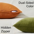thumbnail image 4 of Topfinel Yellow Orange Euro Pillow Sham Covers,Velvet Throw Pillow Covers for Couch Sofa Living Room,Soft French Country Bed Pillows Decorative,Set of 4,16x16 Inch, 4 of 7