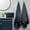 Black BK, variant on Iumwxz Best Towels Bath Towel Set 5 Pack Thick Soft Absorbent Quick Dry Plush Household Wash Face Gift Multipurpose Bathroom Spa Dorm 5 Pack Black
