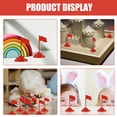 thumbnail image 3 of Miangastore 60pcs Miniature Flags For Sand Table Diorama Scene Decoration Plastic Flag Model For Display Small On Sticks Tables Practical Design, 3 of 8