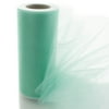 6" Shimmer Tulle Fabric Roll For Crafts, Wedding, Pary Decorations, Gifts - Aqua 100 Yards