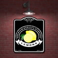 thumbnail image 2 of Vintage Lemons Fruit Produce Kitchen Decor BLACK Aluminum Composite Sign, 20"x24", 2 of 9