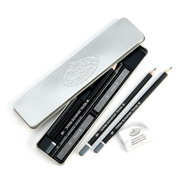 Royal Brush Drawing Supplies Kit, Graphite & Charcoal Pencils