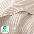 thumbnail image 6 of Exclusivo Mezcla Full Queen Quilt Bedding Set, Stripe Stitching Beige Quilts Queen Size for All Seasons, Soft Lightweight Microfiber Bedspreads Coverlets Bed Cover, 90"x96", 6 of 6