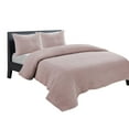 thumbnail image 1 of Gouchee Home Carson King Quilt Set – 3-Piece Pink Bedding Set, Stone-Washed Cotton with Wave Stitch Pattern, Soft All-Season Bedspread with Plush Fill & Matching Pillow Shams, 1 of 9