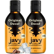 Javy Cold Brew Iced Coffee Concentrate, 2 Decaf Pack, Arabica Coffee Beverages, 35X Liquid Coffee Concentrate, Instant Coffee Alternative, Concentrated Ice Coffee Drinks & Cold-Brew, Coffee Gifts