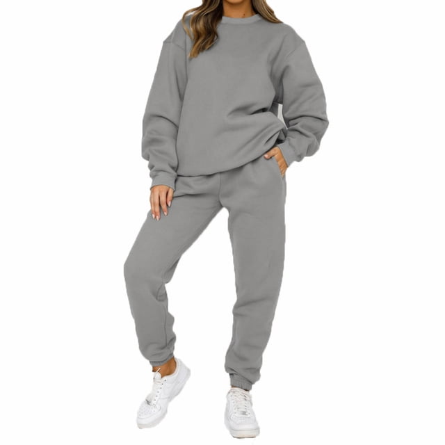 Conjunto de chándal para mujer, conjunto de jogging, conjunto de ocio para mujer (L).