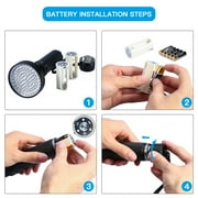 UV 100 LED Blacklight Scorpion 395-400nm Violet Flashlight Detection Torch Light