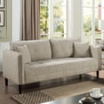 thumbnail image 4 of Furniture of America Mjuk Chenille Tufted Sofa, Light Gray, 4 of 6