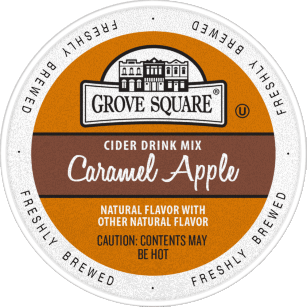 Breakfast Drink Brewer 24 Single Serve Cups Caramel Apple Grove Square Cider 