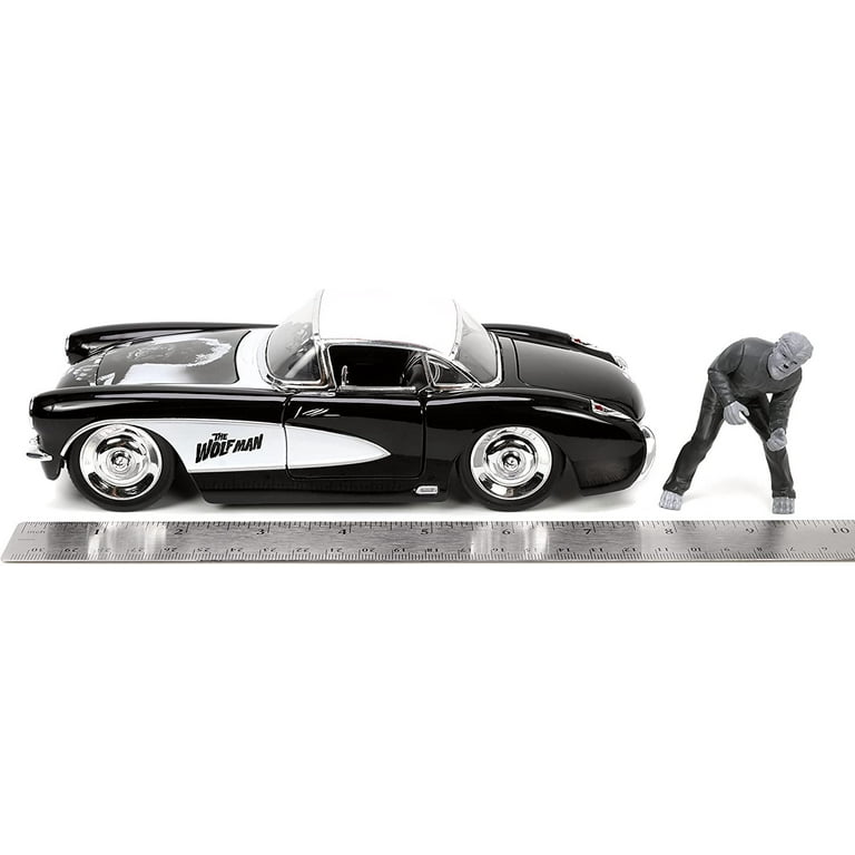 Jada 1:24 - 1957 Chevy Corvette & Wolfman Figure, Universal